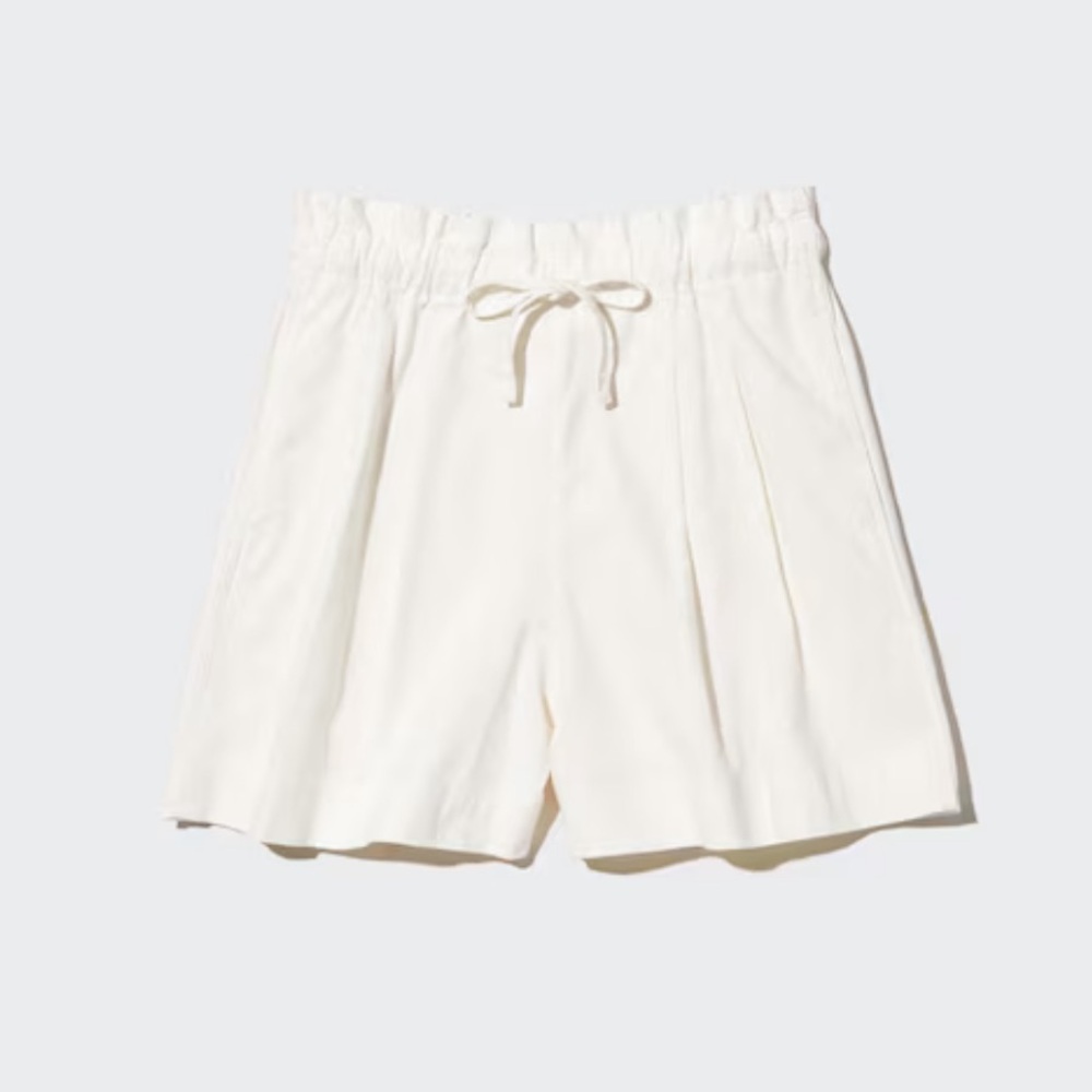 Uniqlo Linen White Shorts